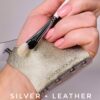 Silver leather glove palette
